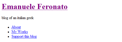 WordPress Header