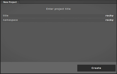 Create project with MightyEditor