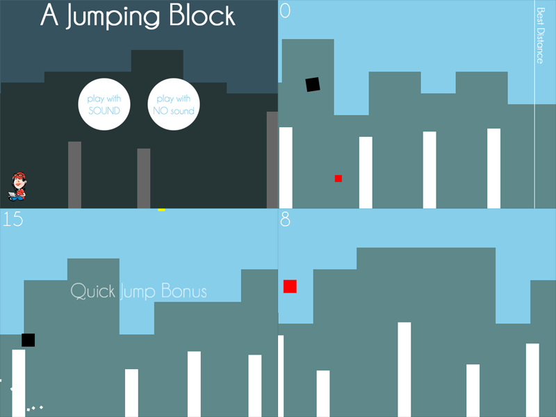 Play “A Jumping Block”, an HTML5 minimalist game based on Spring